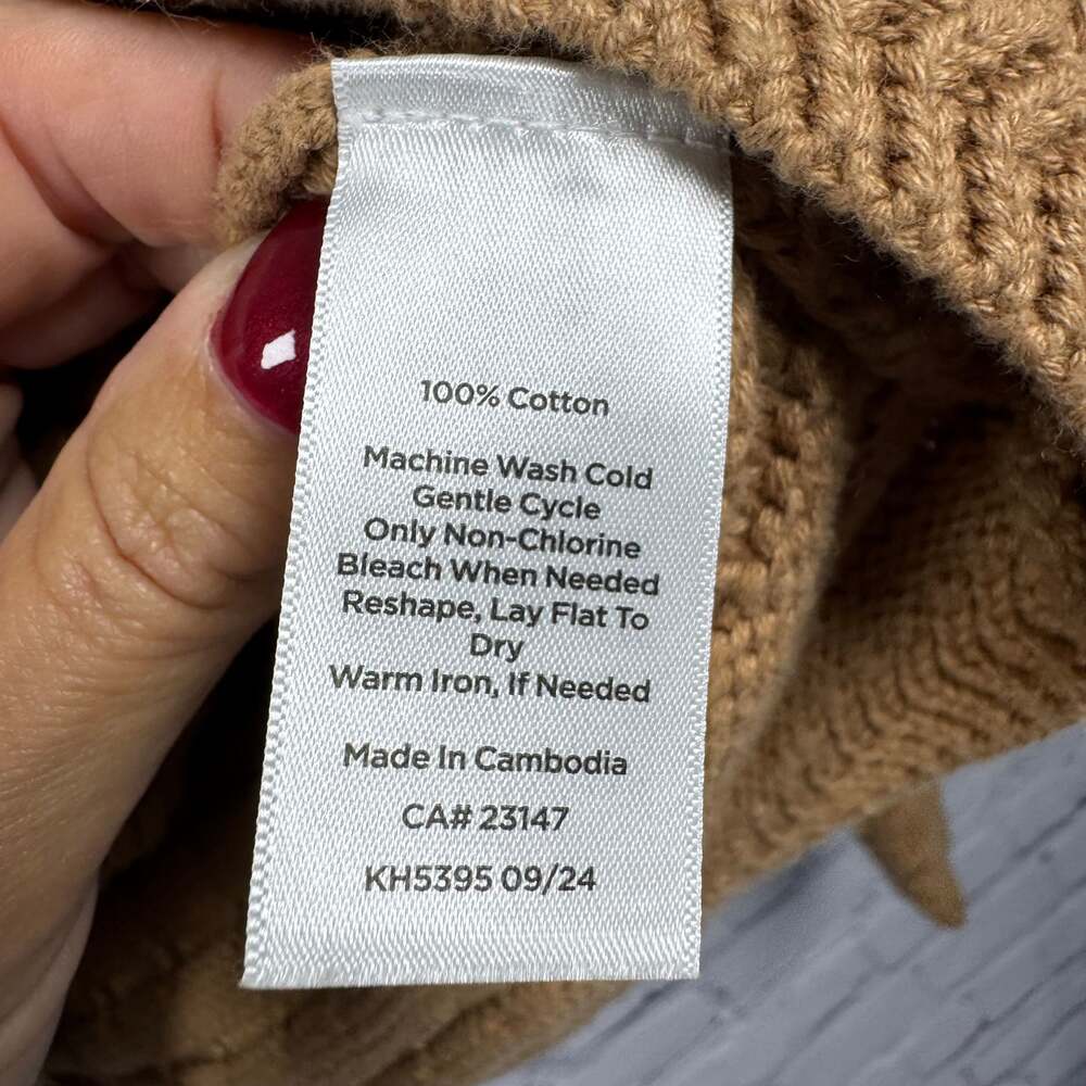 Talbots Textured Polo Cardigan - Picture 5 of 6